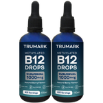 Methylated Vitamin B12 Drops 1000mcg, Sublingual B12 Liquid, Supports Energy, Nervous System & Red Blood Cell Health, Delicious Berry, 625 Servings / 100ml