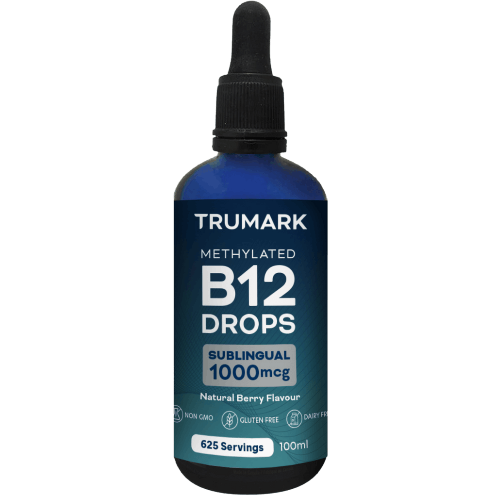 Methylated Vitamin B12 Drops 1000mcg, Sublingual B12 Liquid, Supports Energy, Nervous System & Red Blood Cell Health, Delicious Berry, 625 Servings / 100ml