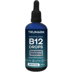 Methylated Vitamin B12 Drops 1000mcg, Sublingual B12 Liquid, Supports Energy, Nervous System & Red Blood Cell Health, Delicious Berry, 625 Servings / 100ml