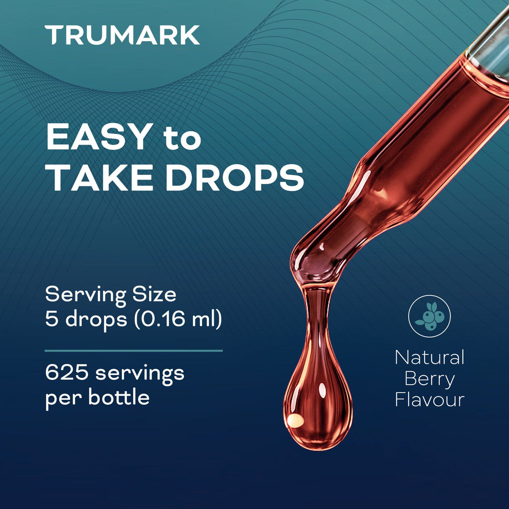 Methylated Vitamin B12 Drops 1000mcg, Sublingual B12 Liquid, Supports Energy, Nervous System & Red Blood Cell Health, Delicious Berry, 625 Servings / 100ml