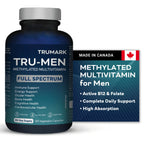 TRU-MEN Advanced Methylated Multivitamin for Men Who Want Maximum Absorption & Real Energy