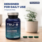 TRUMARK TRU-B Methylated B-Complex, Advanced Active B Vitamins for Energy, Methylation, and Stress Support