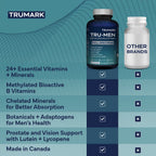 TRU-MEN Advanced Methylated Multivitamin for Men Who Want Maximum Absorption & Real Energy, 120 Capsules, 60 Day Supply